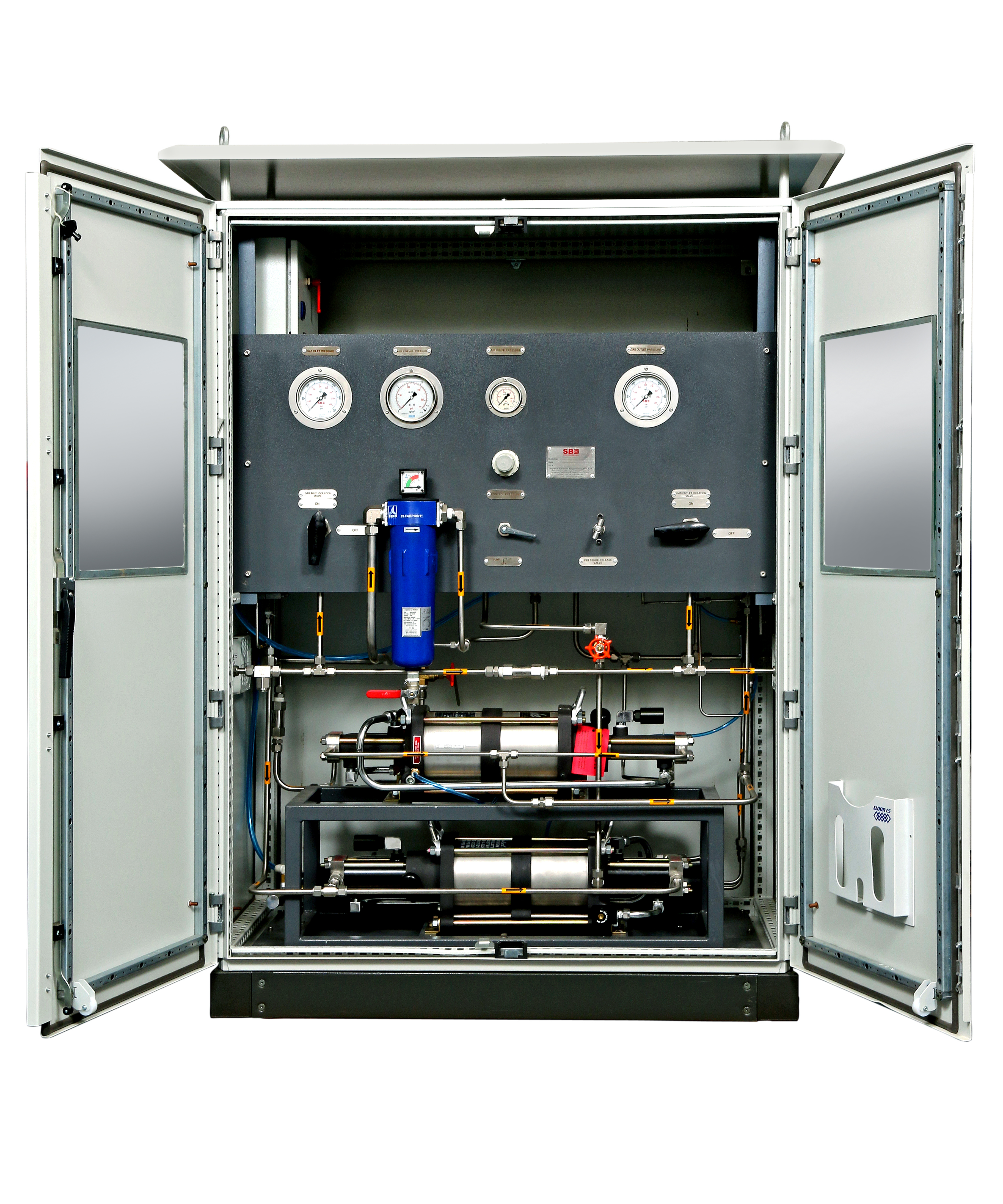 SBE Gas Boosting Station for CNG / Hydrogen gas for Fuel Cell Vehicles (FCVs)